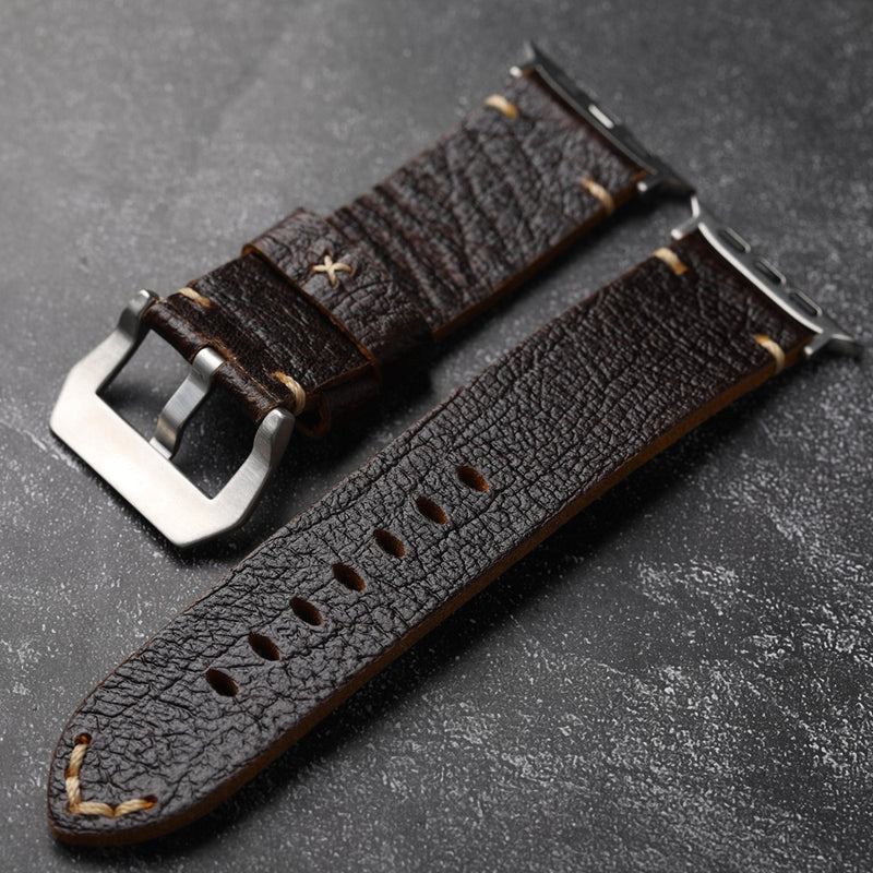 Vintage Horween Leather Band.