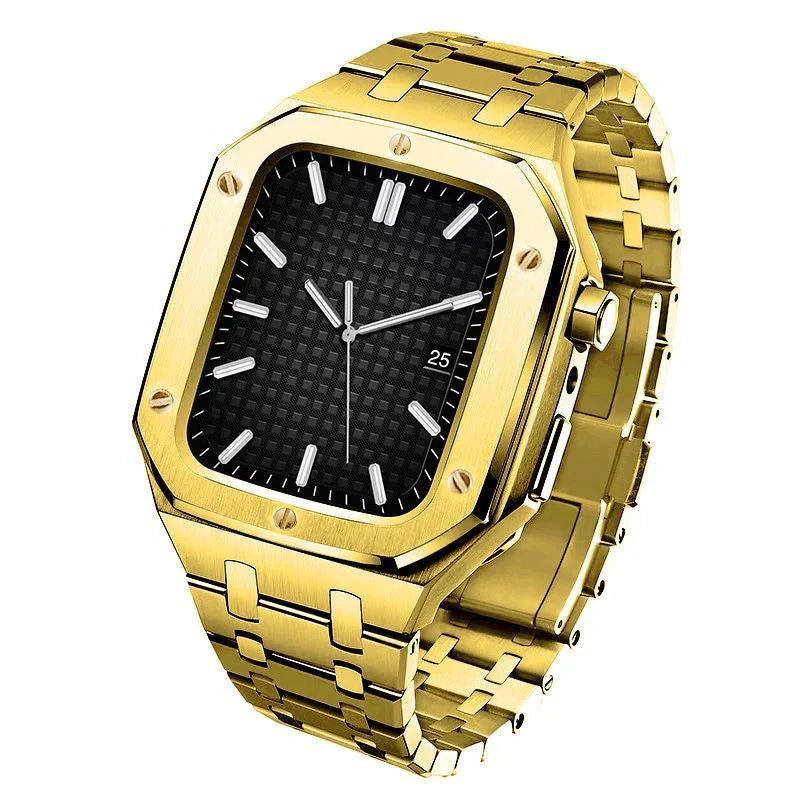 AP9006 316L Stainless Steel Band Stainless Steel Case Retrofit Kit For Apple Watch.