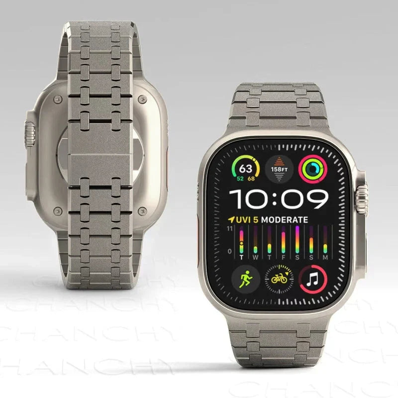 AP Stainless Steel Flashing Band For Apple Watch.