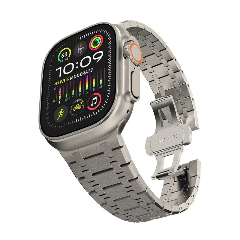 AP Stainless Steel Flashing Band For Apple Watch.