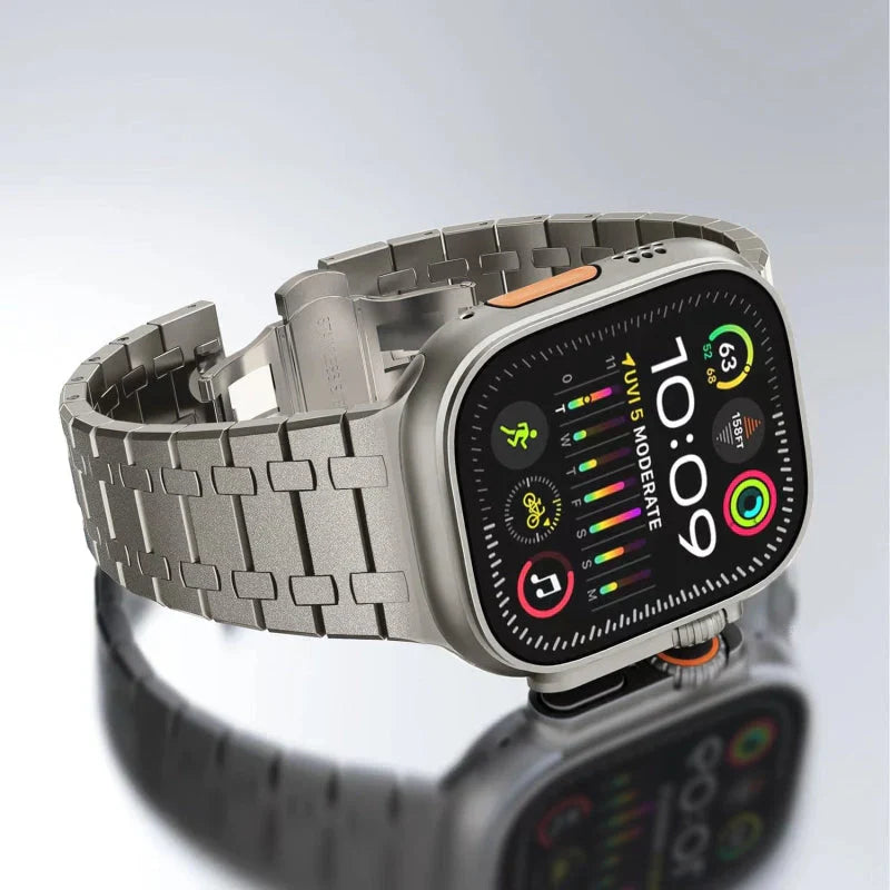 AP Stainless Steel Flashing Band For Apple Watch.