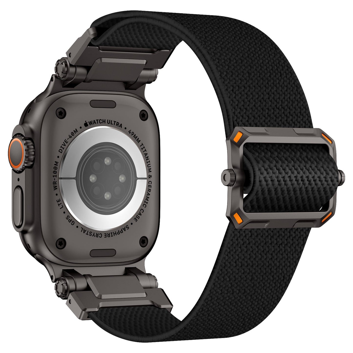 Explorer Style Nylon Band with Metal Connectors for Apple Watch