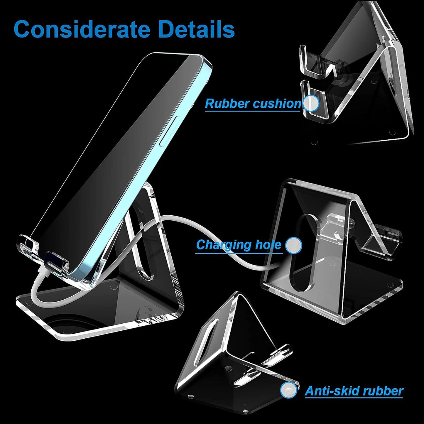 Forlipo Clear Acrylic Phone Stand