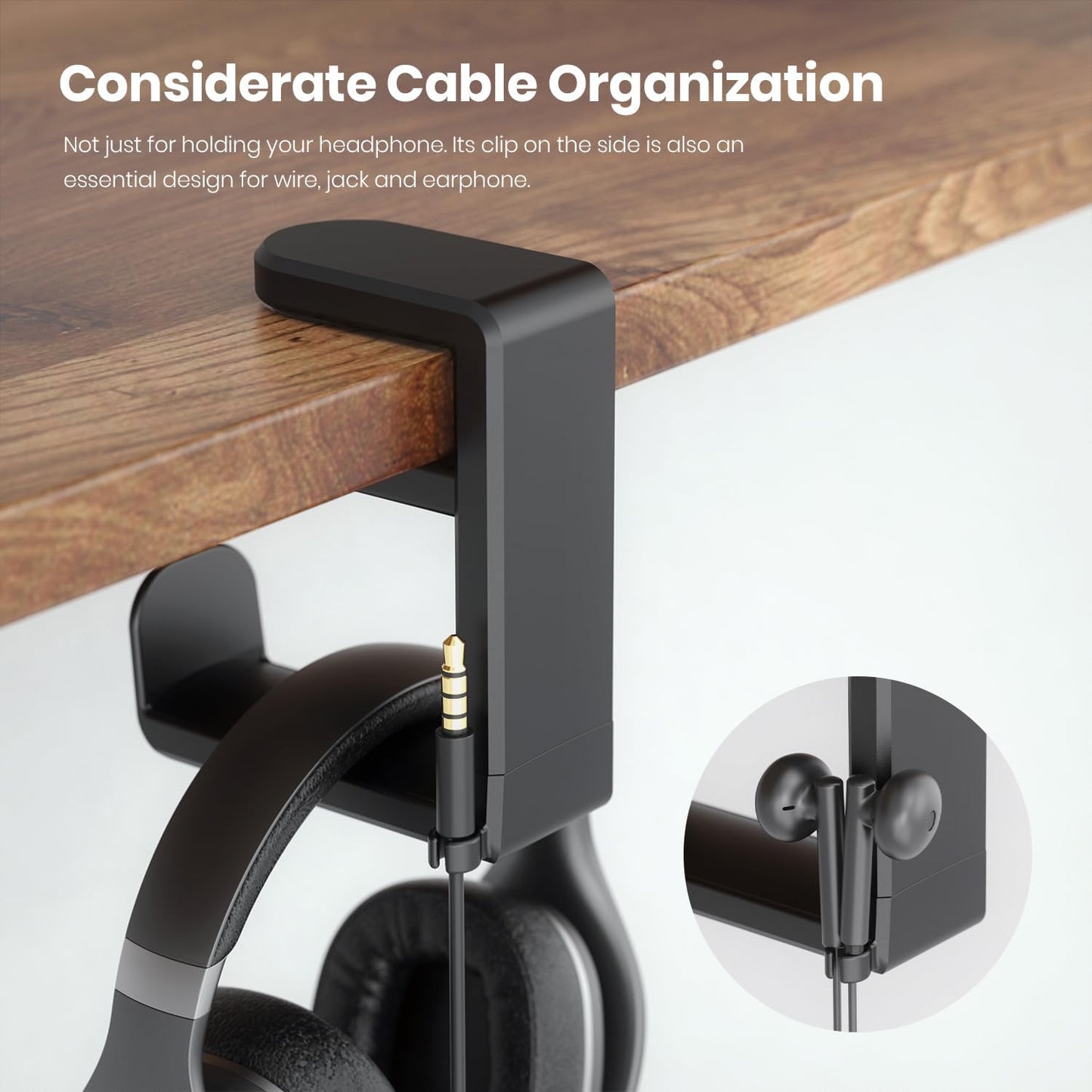 Forlipo Desk Side Headphone Stand