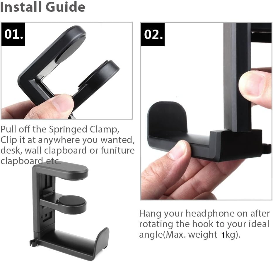 Forlipo Desk Side Headphone Stand