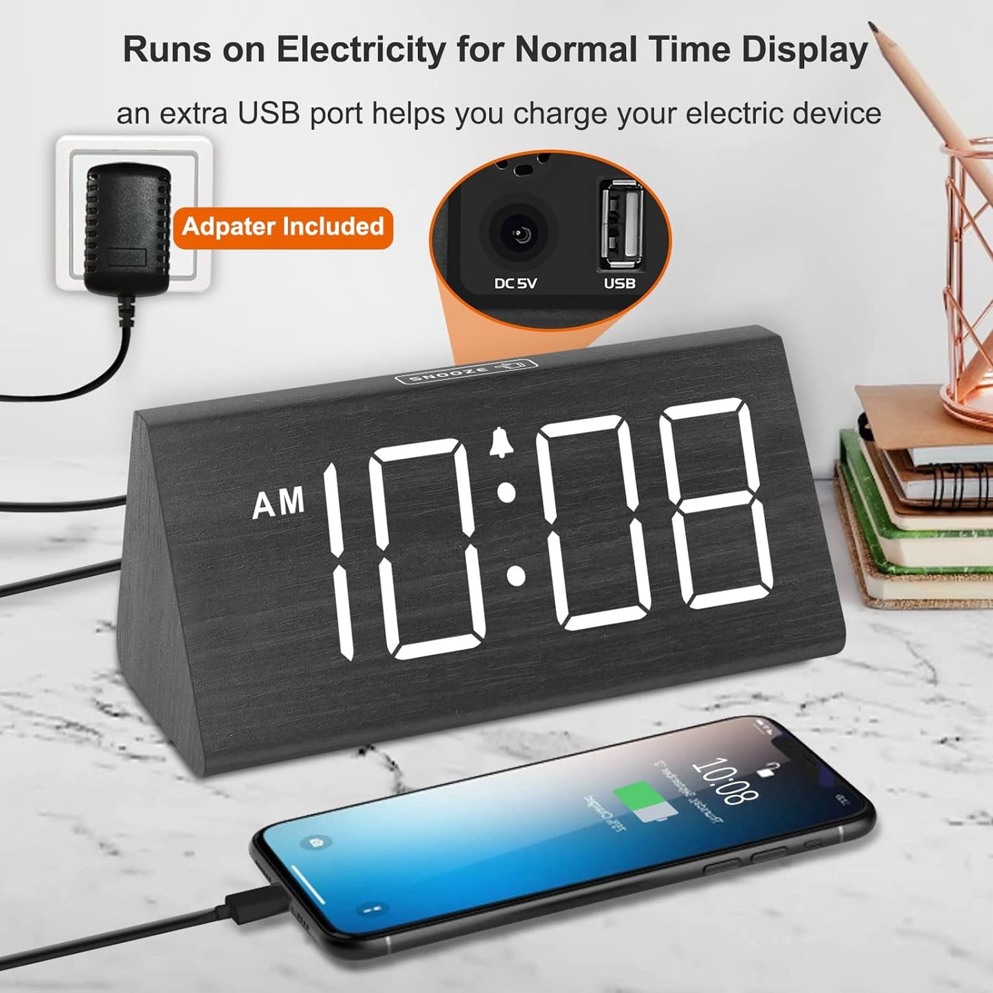 Forlipo Digital Alarm Clock