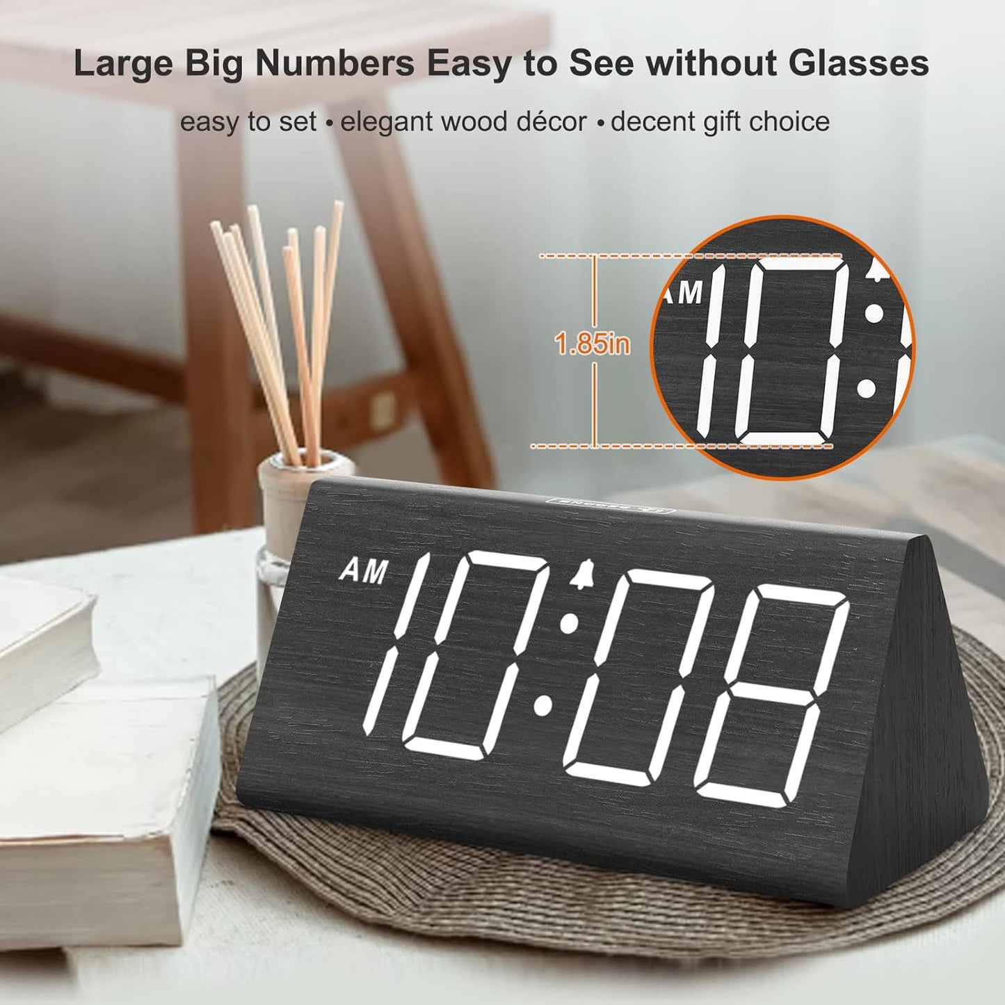 Forlipo Digital Alarm Clock