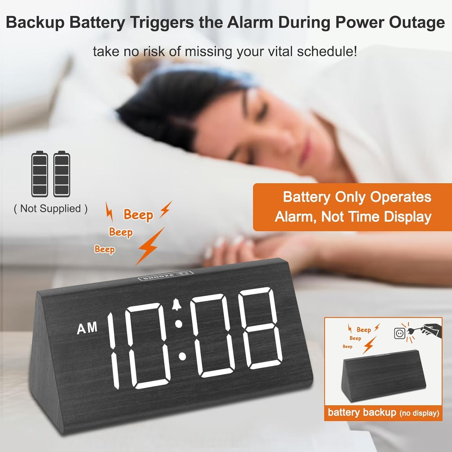 Forlipo Digital Alarm Clock