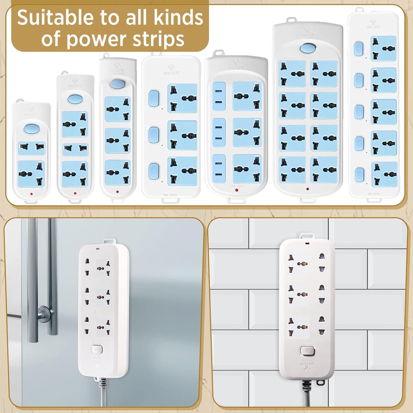 Forlipo Power Strip Holder