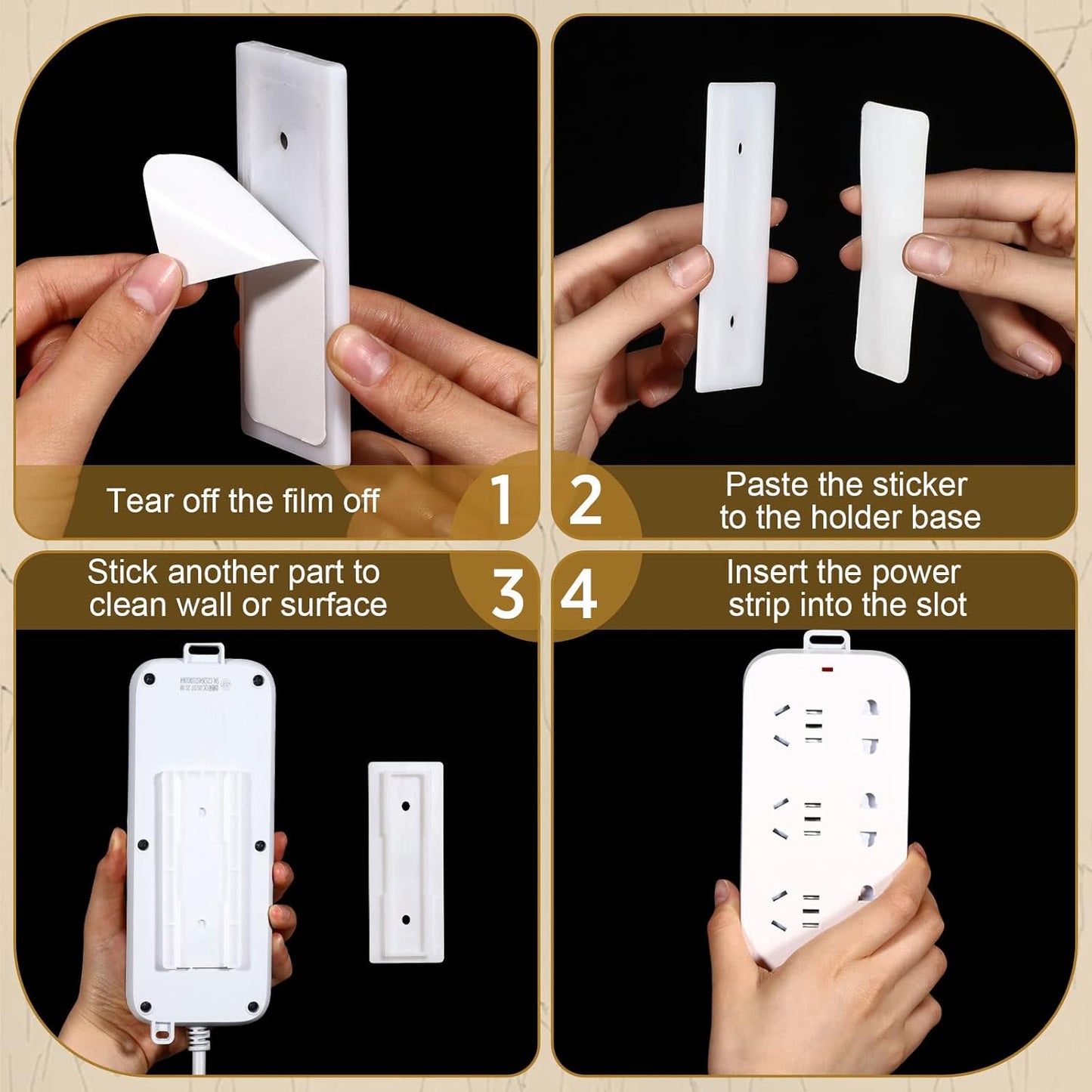 Forlipo Power Strip Holder