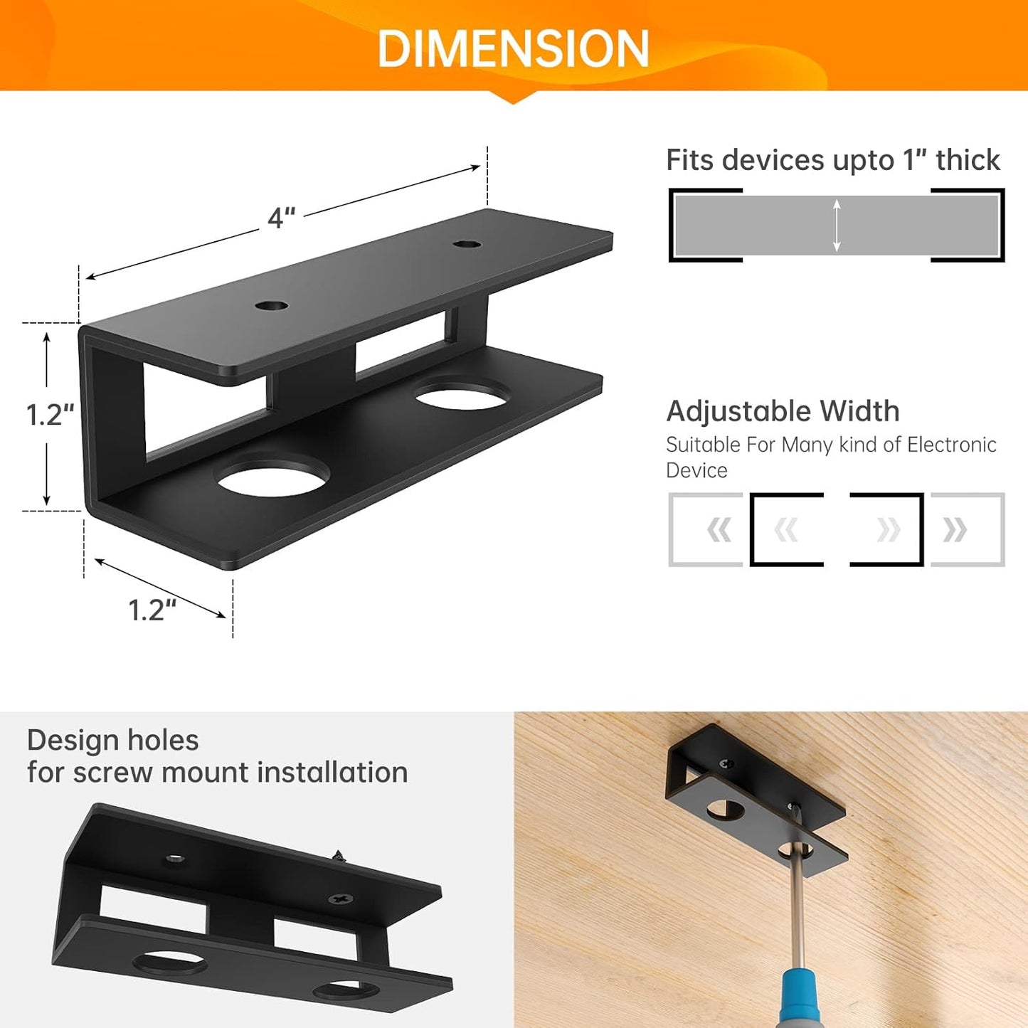 Forlipo Under Desk Laptop Mount