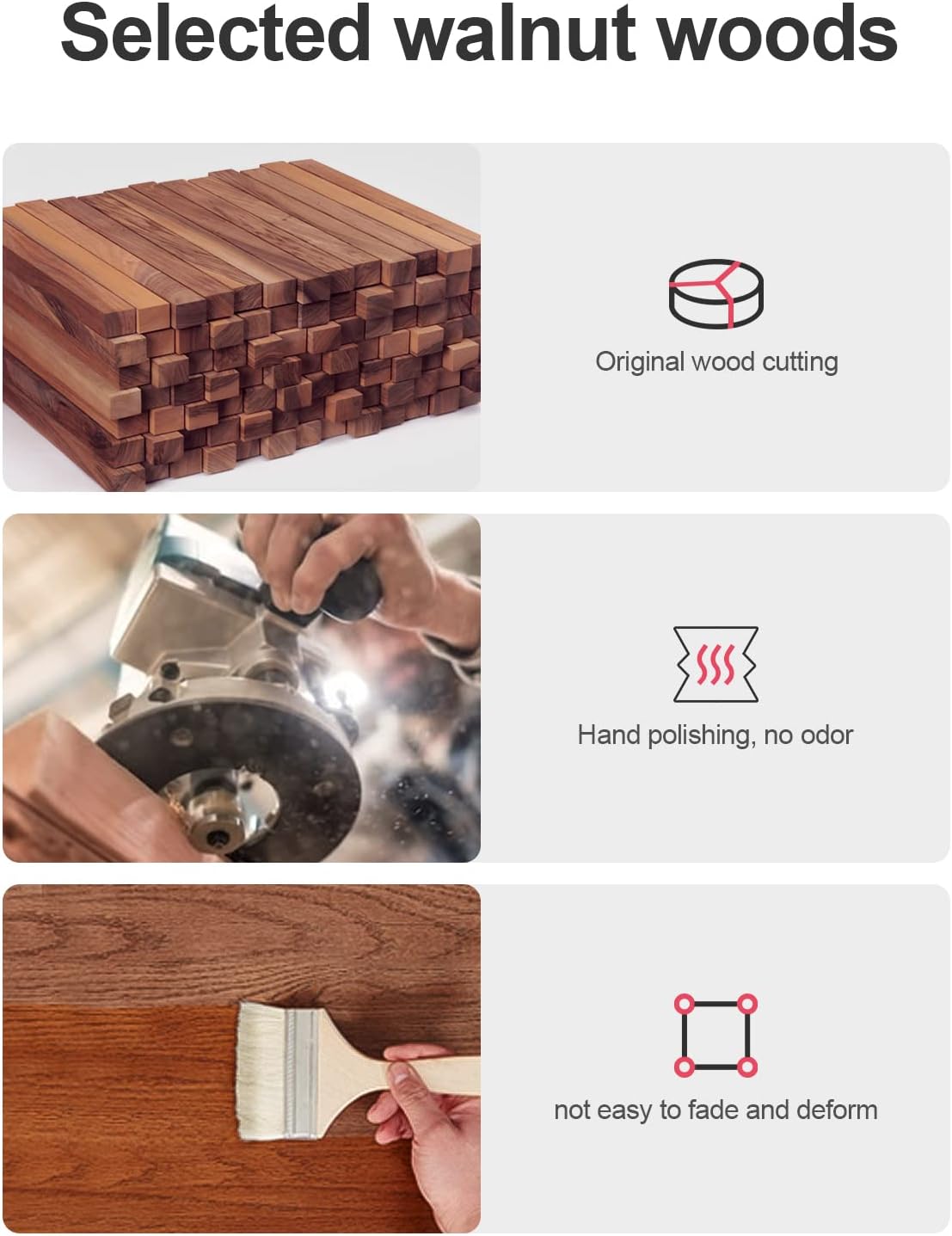 Forlipo Walnut Wrist Rest