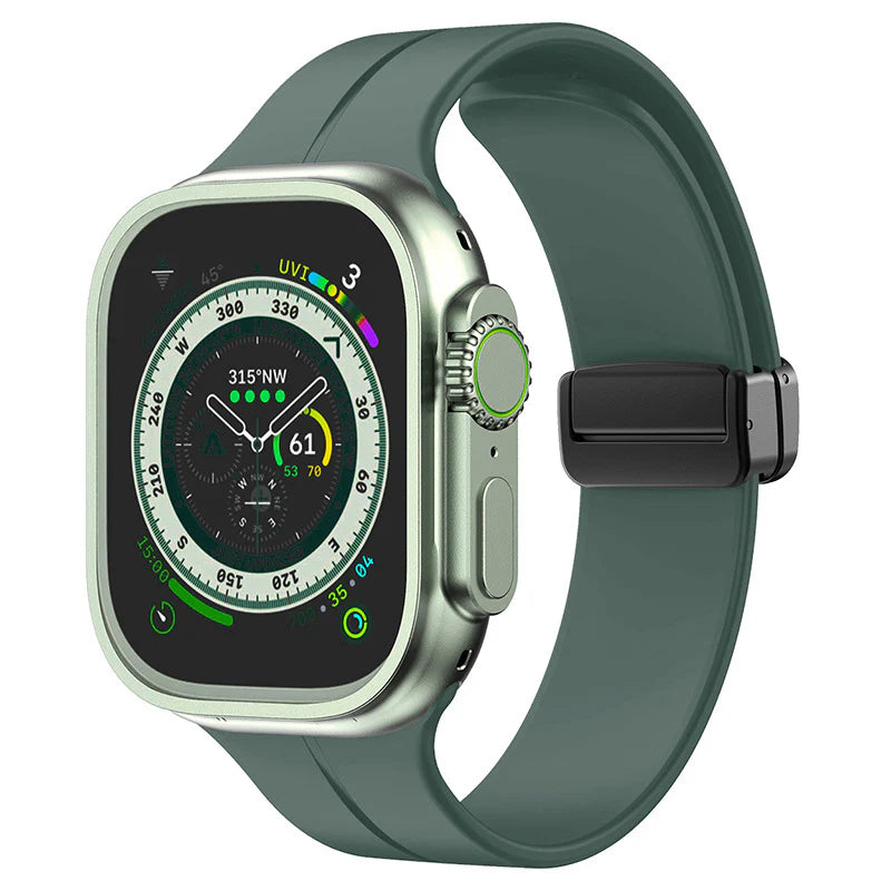 Forlipo Minimal Magnetic Fold Silicone Band for Apple Watch