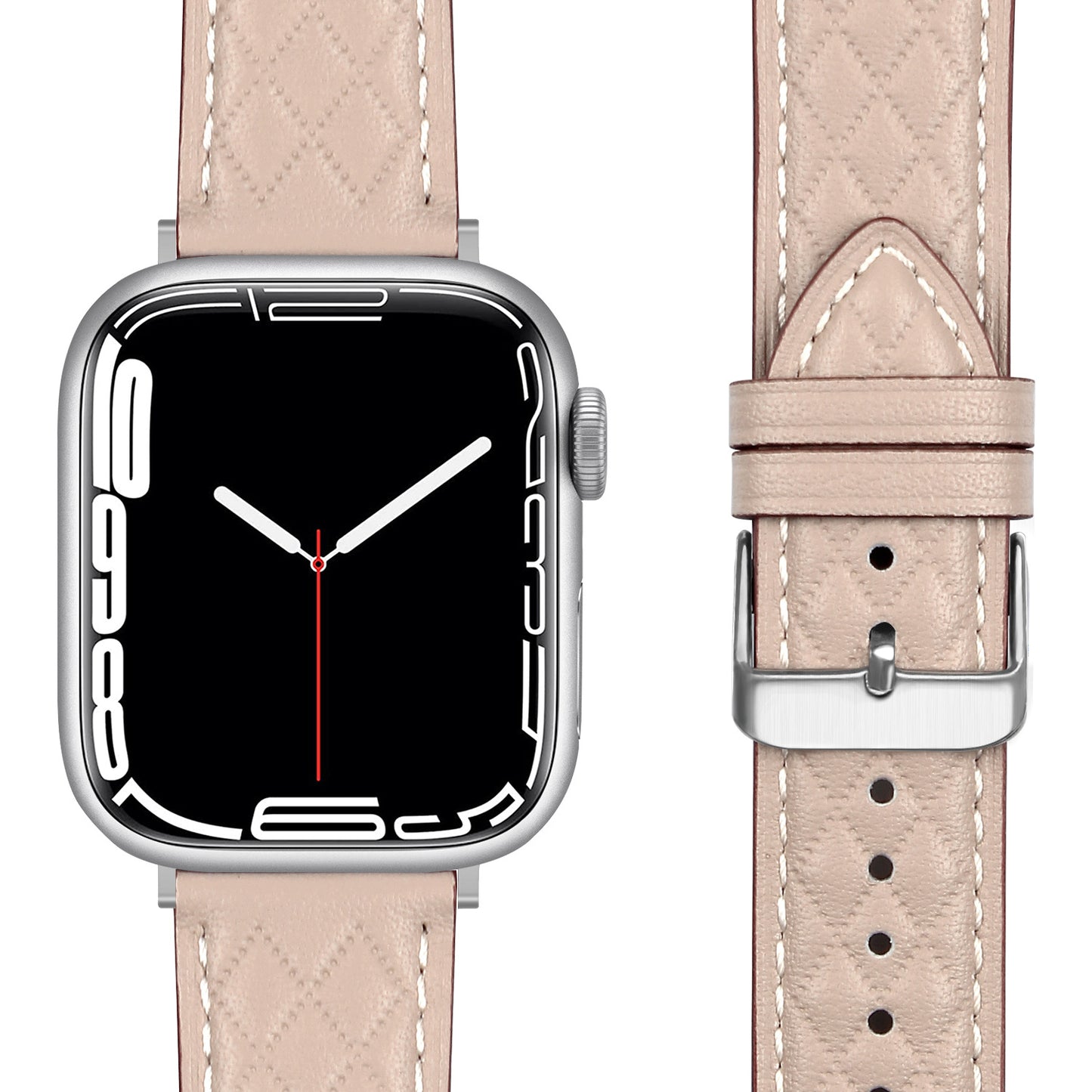 Forlipo Elegance Quilted Leather Band for Apple Watch