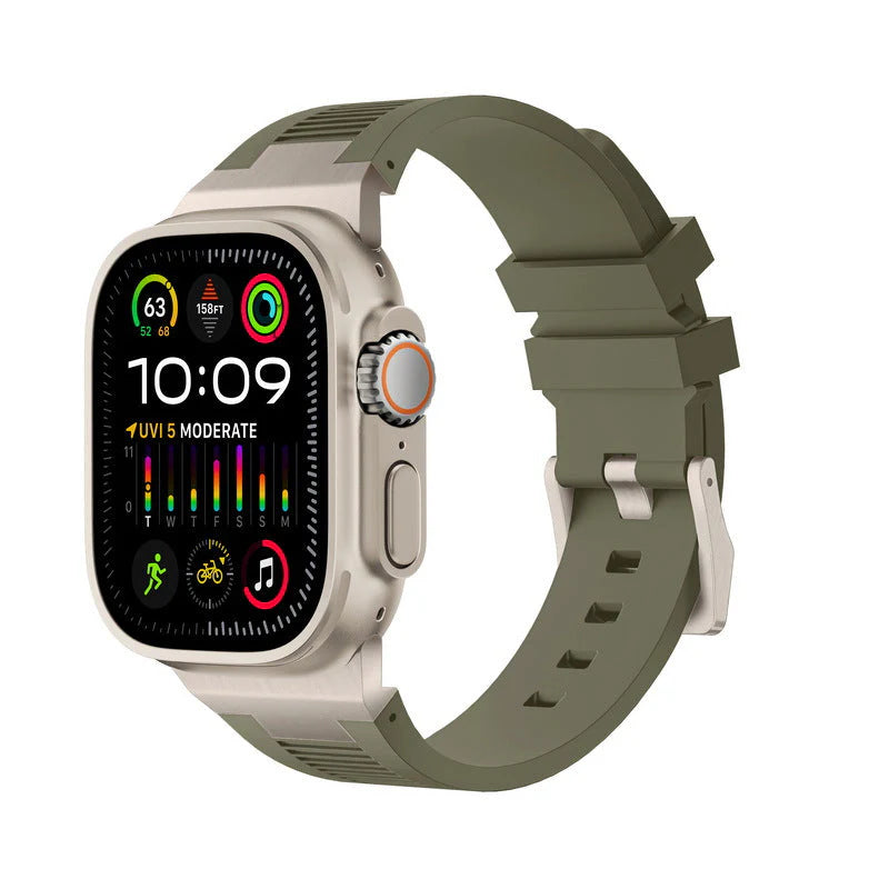 Forlipo AP Connector Sport Silicone Band for Apple Watch