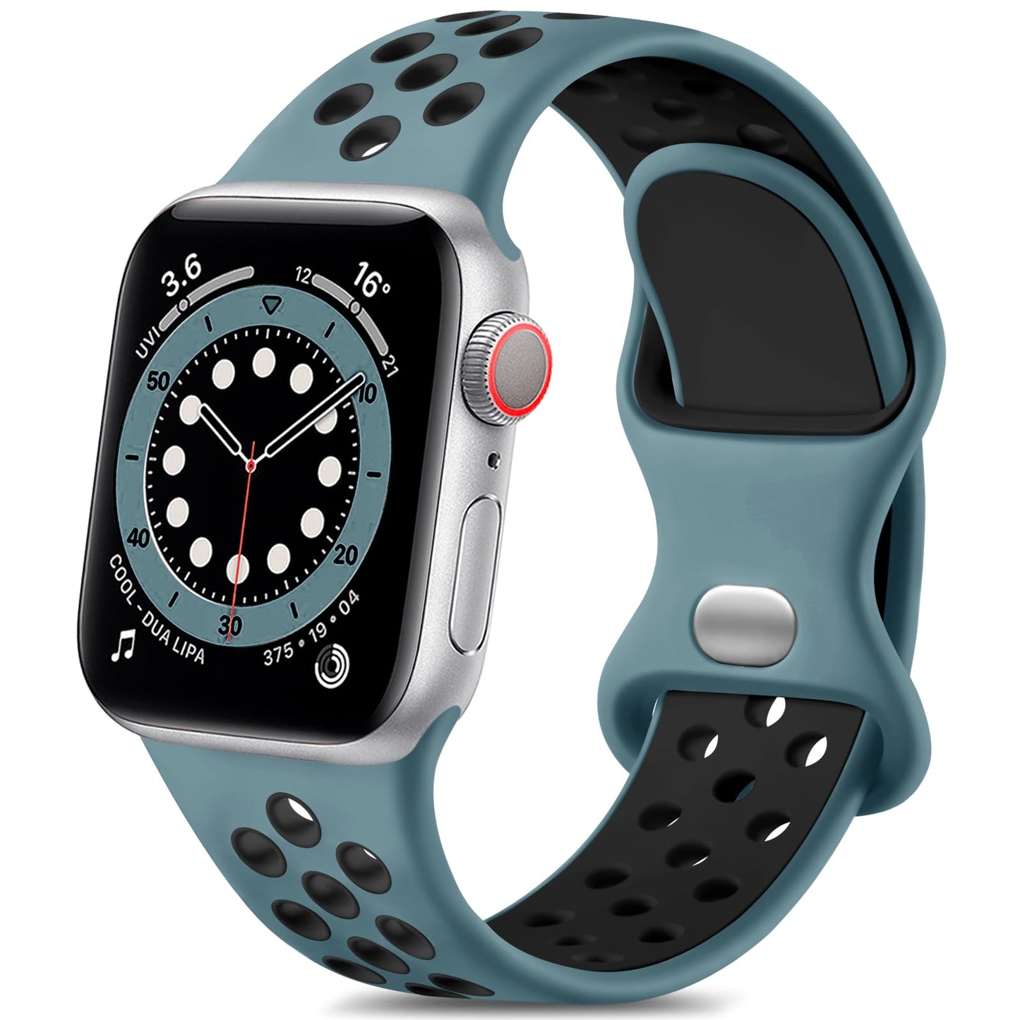 Soft Breathable Silicone Sport Band for Apple Watch