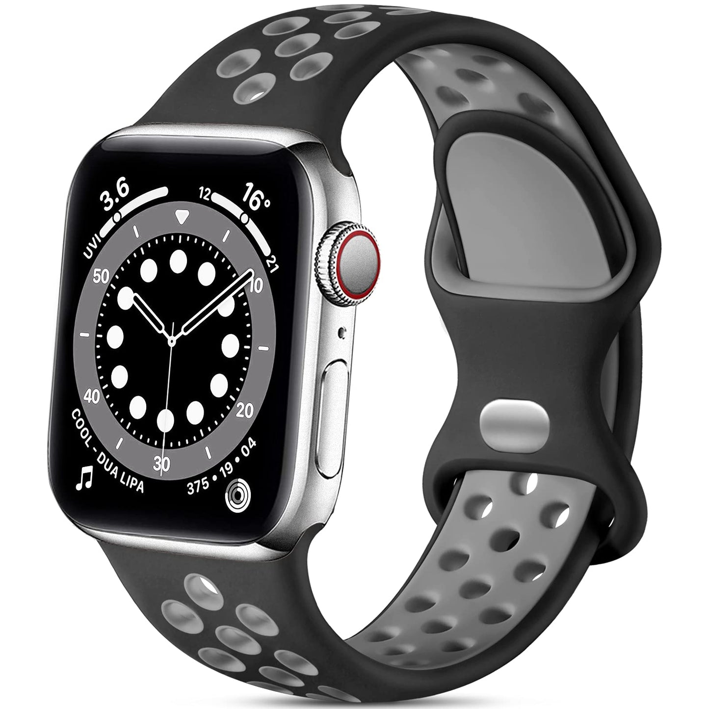 Soft Breathable Silicone Sport Band for Apple Watch