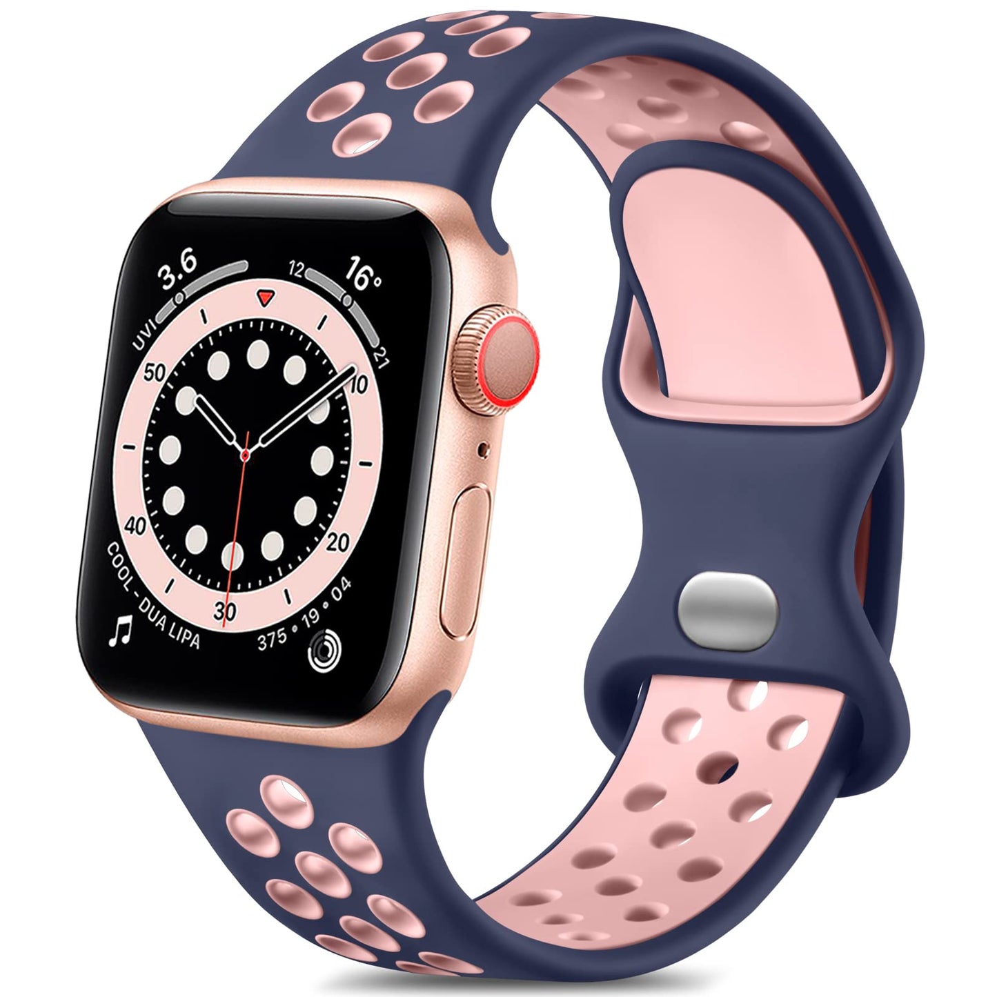 Soft Breathable Silicone Sport Band for Apple Watch