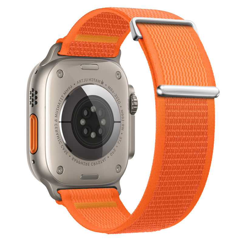 Two-Piece Nylon Loop Band for Apple Watch with Metal End