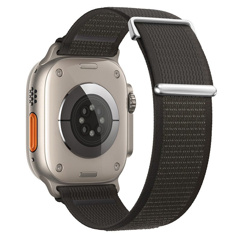 Two-Piece Nylon Loop Band for Apple Watch with Metal End