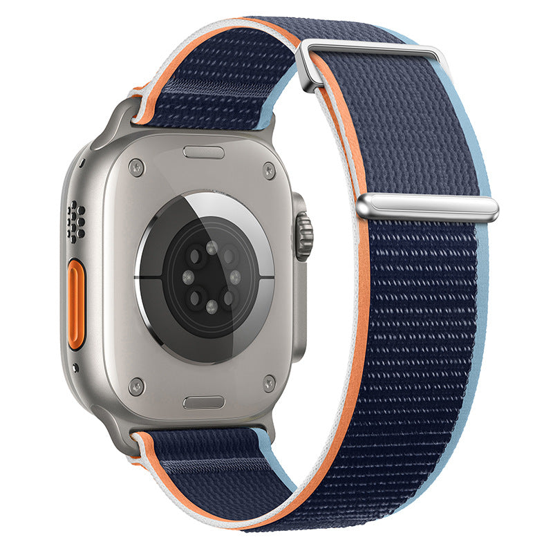Two-Piece Nylon Loop Band for Apple Watch with Metal End