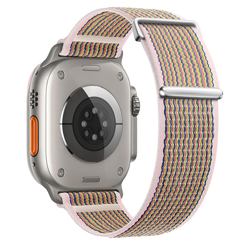 Two-Piece Nylon Loop Band for Apple Watch with Metal End