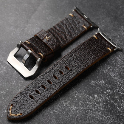 Vintage Horween Leather Band.
