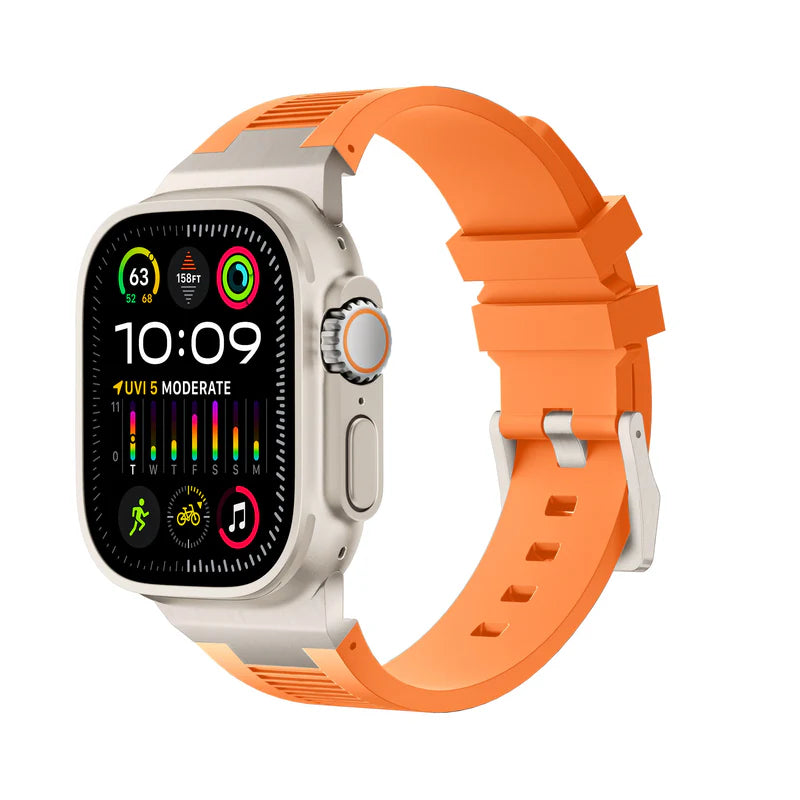 Forlipo AP Connector Sport Silicone Band for Apple Watch