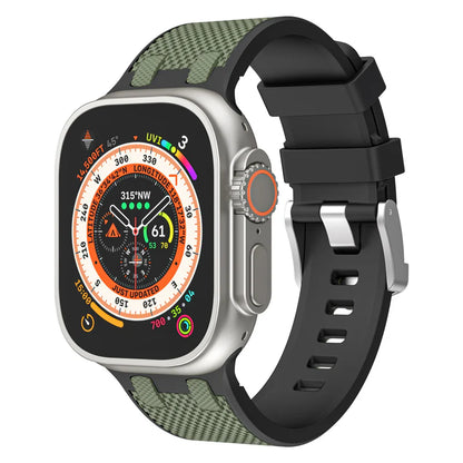 Forlipo AP Dual-Color Sport Silicone Band for Apple Watch