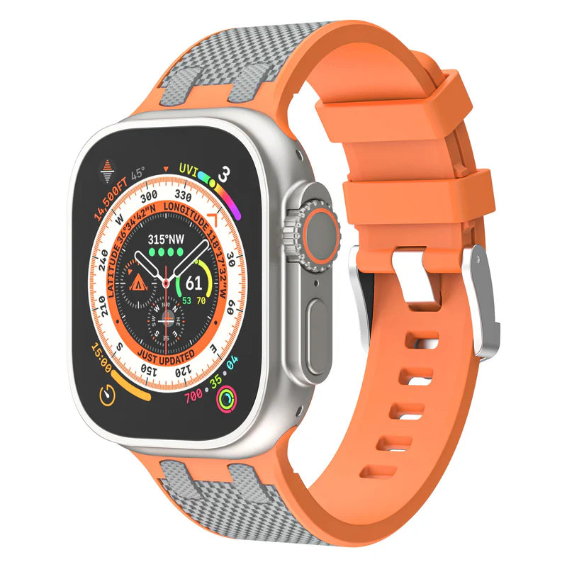 Forlipo AP Dual-Color Sport Silicone Band for Apple Watch