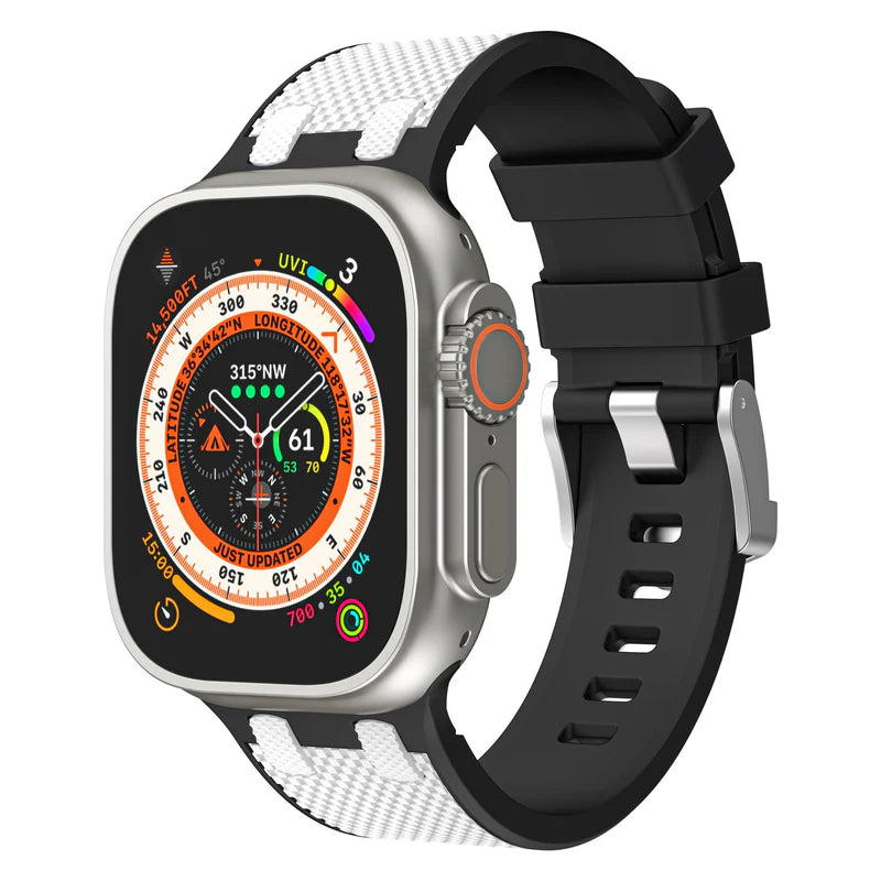 Forlipo AP Dual-Color Sport Silicone Band for Apple Watch