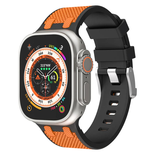Forlipo AP Dual-Color Sport Silicone Band for Apple Watch