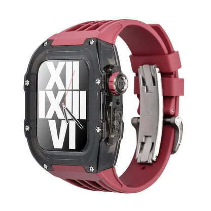 RM V30 Glacier Series Fluoroelastomer Band And Case Retrofit Kit For Apple Watch.