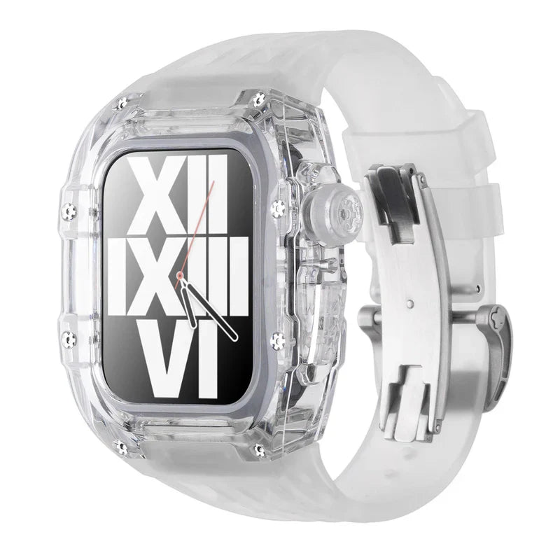 RM V30 Glacier Series Fluoroelastomer Band And Case Retrofit Kit For Apple Watch