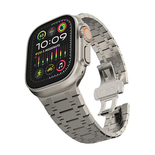 AP Stainless Steel Flashing Band For Apple Watch.