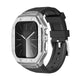 Silver Case + Black Band