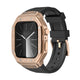 Rose Gold Case + Black Band