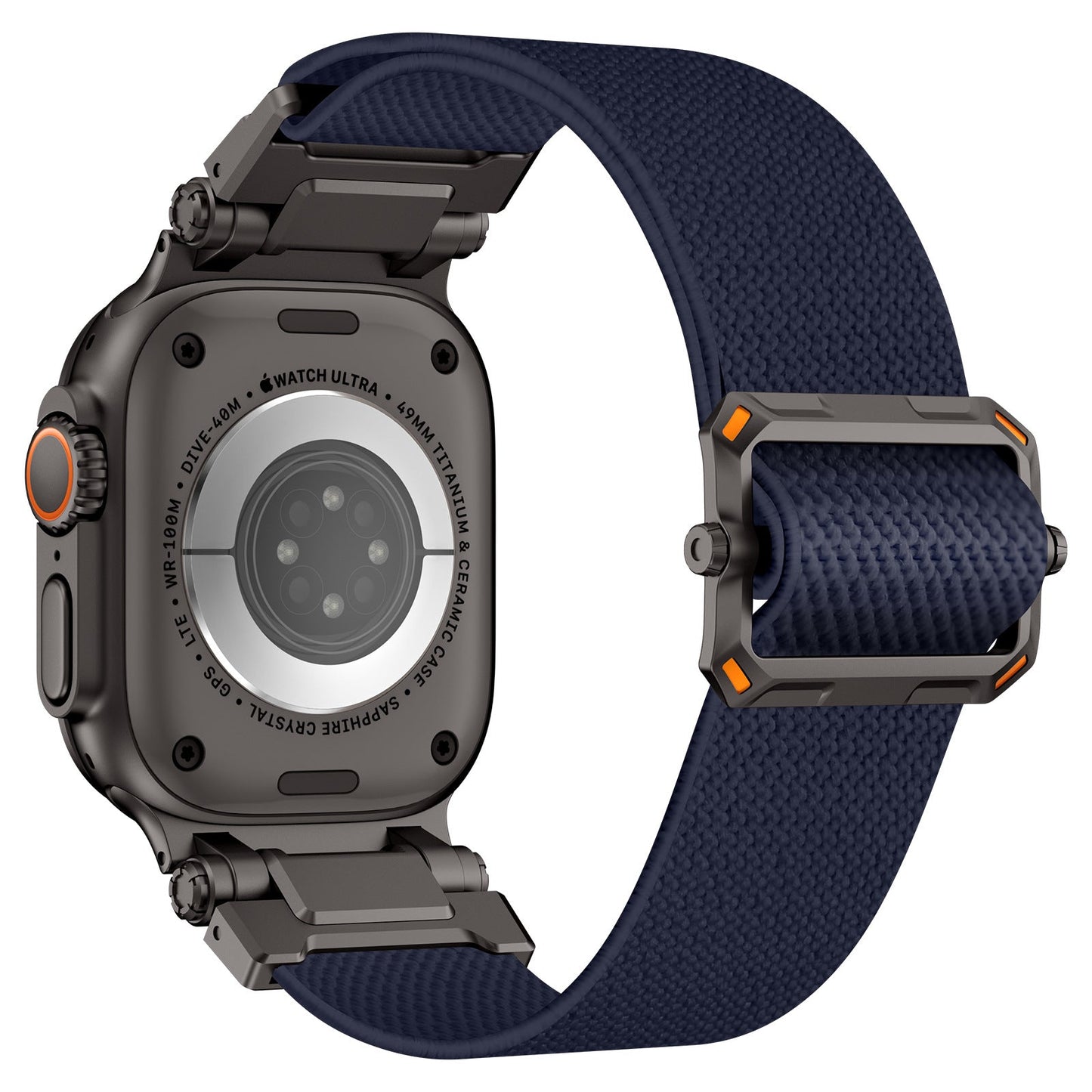 Explorer Style Nylon Band with Metal Connectors for Apple Watch