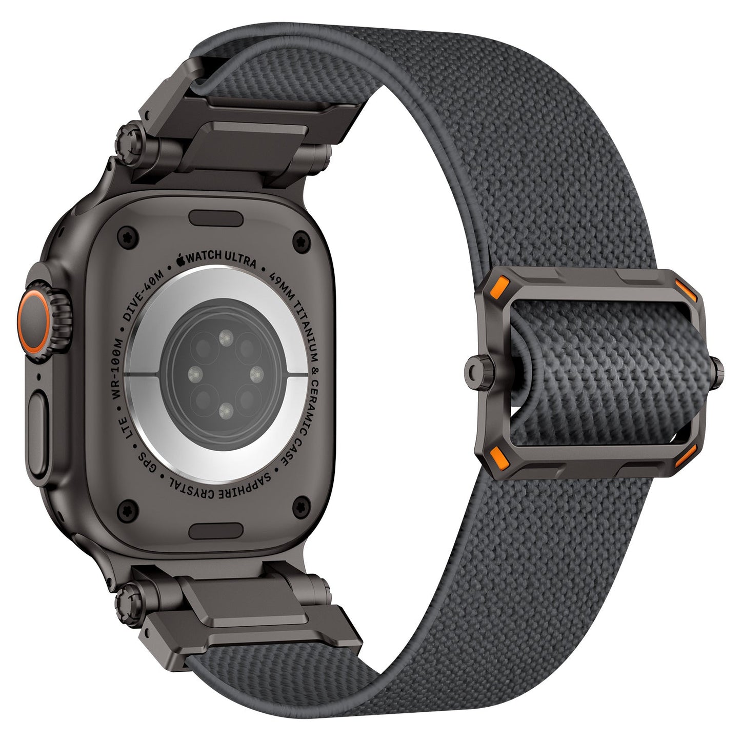 Explorer Style Nylon Band with Metal Connectors for Apple Watch