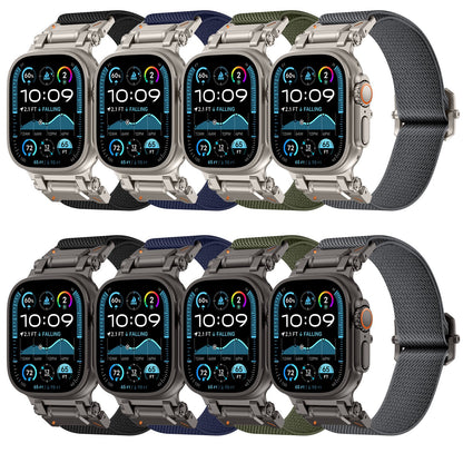 Explorer Style Nylon Band with Metal Connectors for Apple Watch