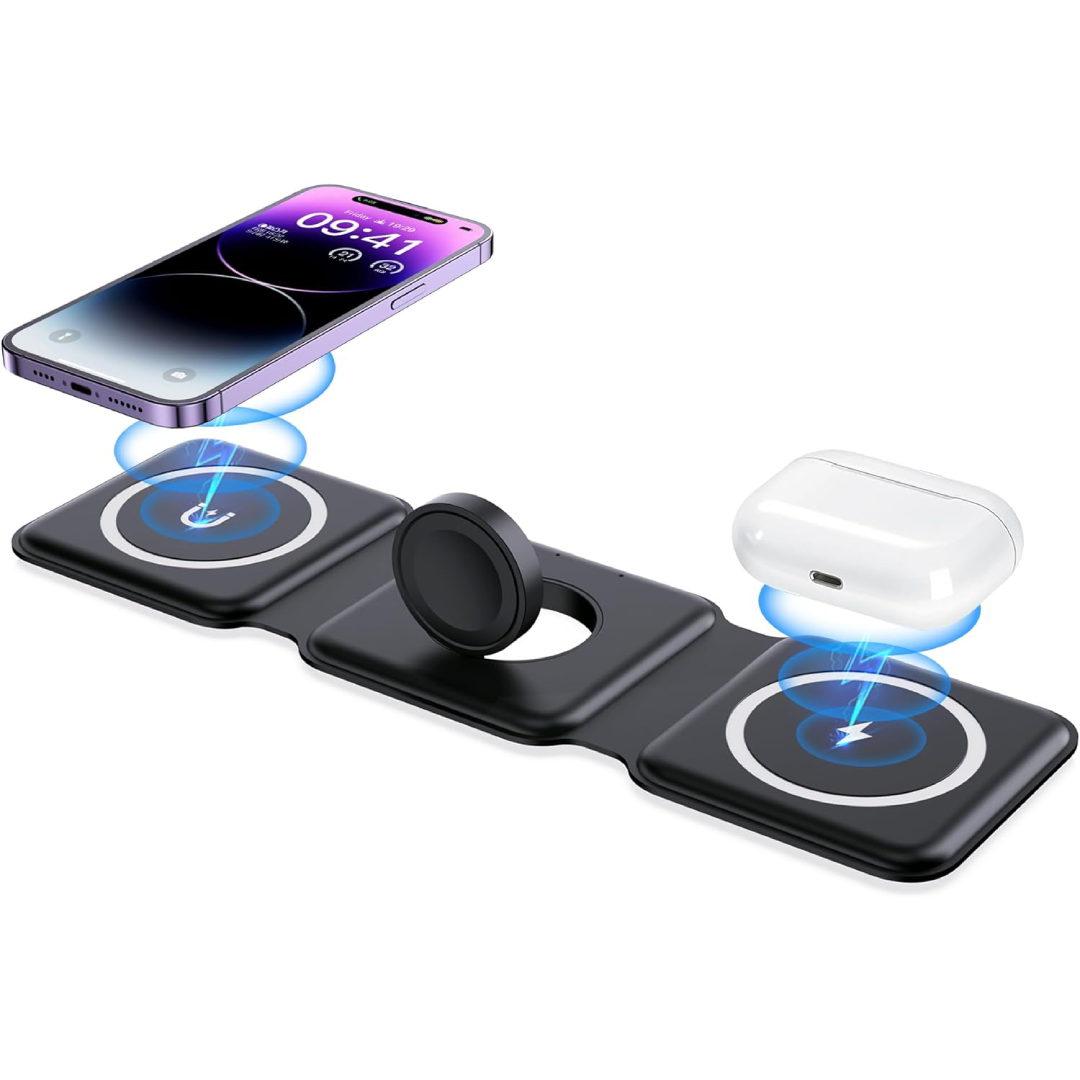 Forlipo 3 in 1 Foldable Charging Stand Square