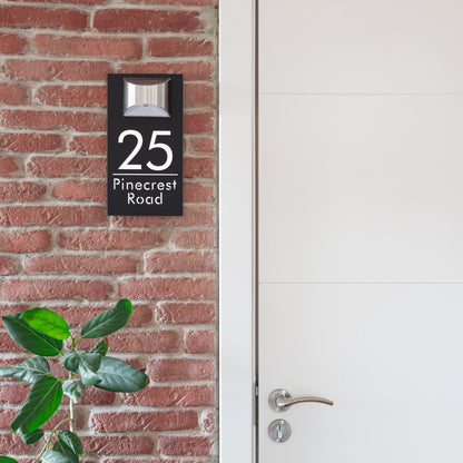 Forlipo Illuminated Solar Door Plaque