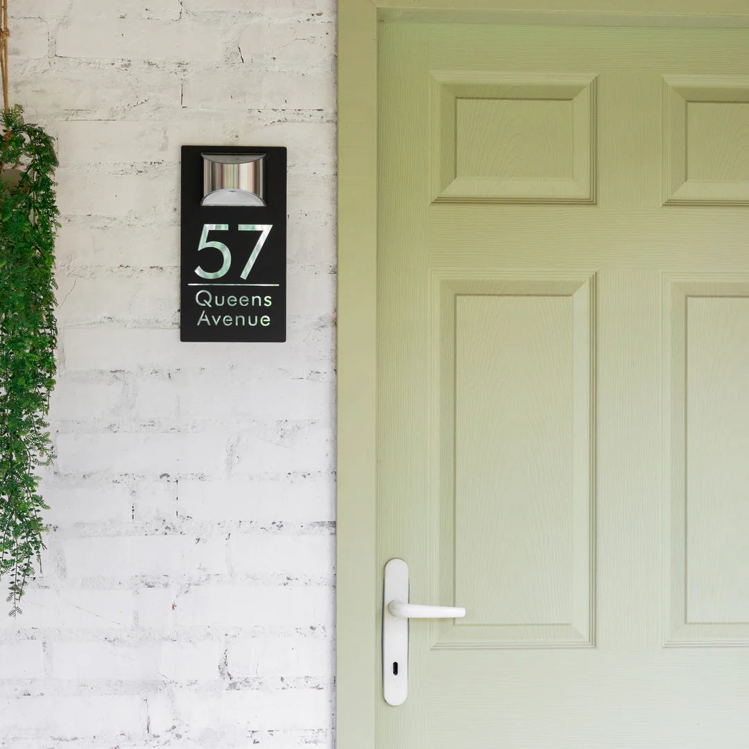 Forlipo Illuminated Solar Door Plaque