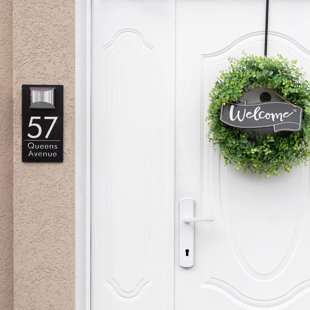 Forlipo Illuminated Solar Door Plaque