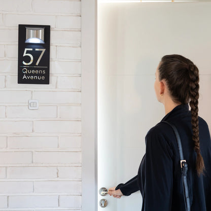 Forlipo Illuminated Solar Door Plaque