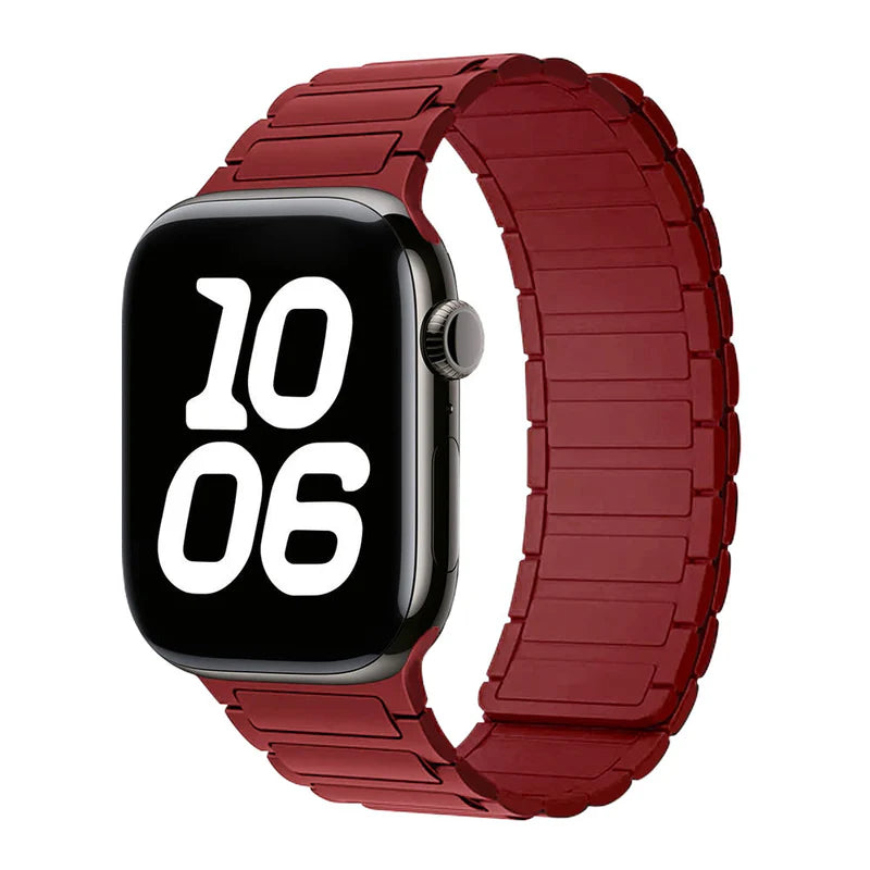 Silicone Magnetic Loop Watch Band For Apple Watch