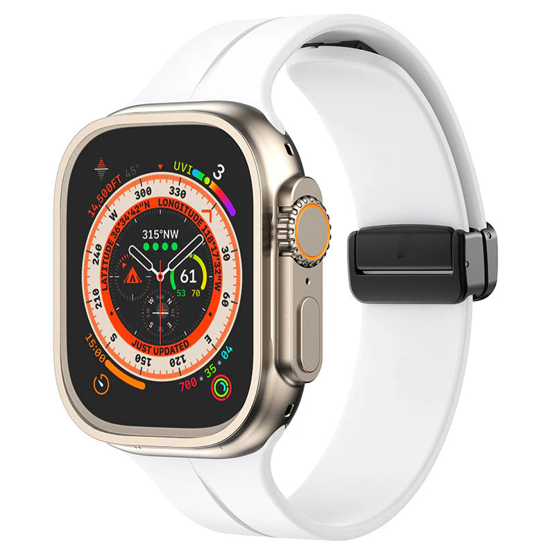 Forlipo Minimal Magnetic Fold Silicone Band for Apple Watch