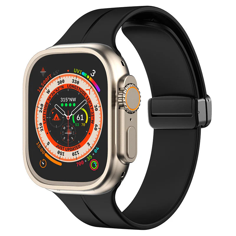Forlipo Minimal Magnetic Fold Silicone Band for Apple Watch