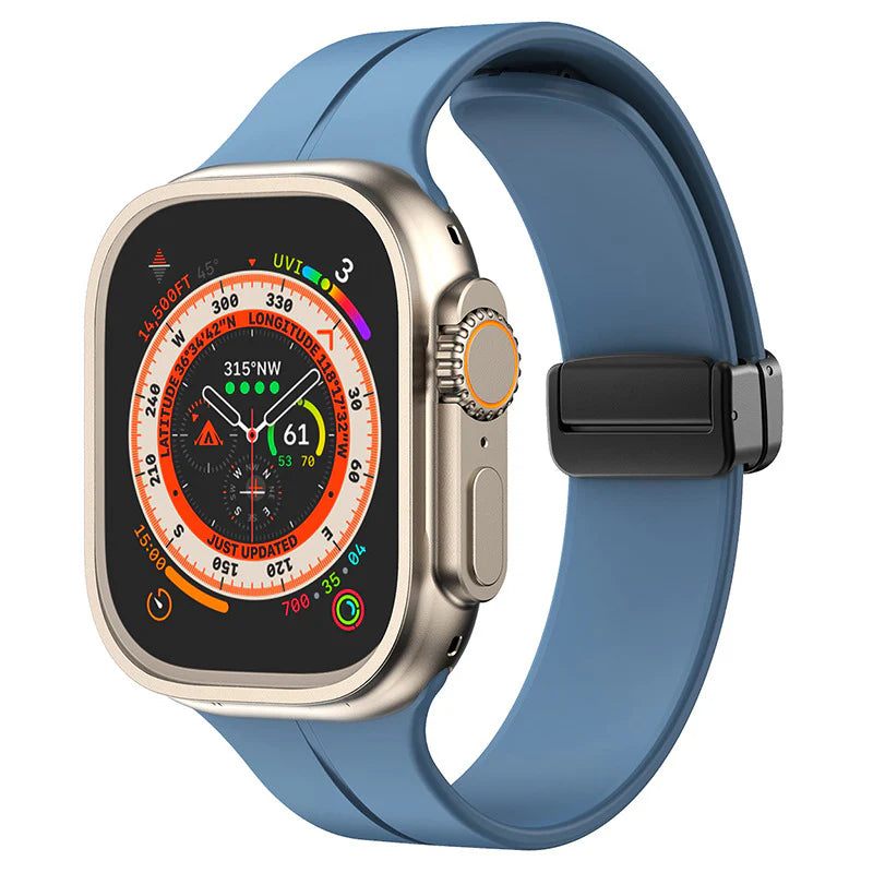 Forlipo Minimal Magnetic Fold Silicone Band for Apple Watch
