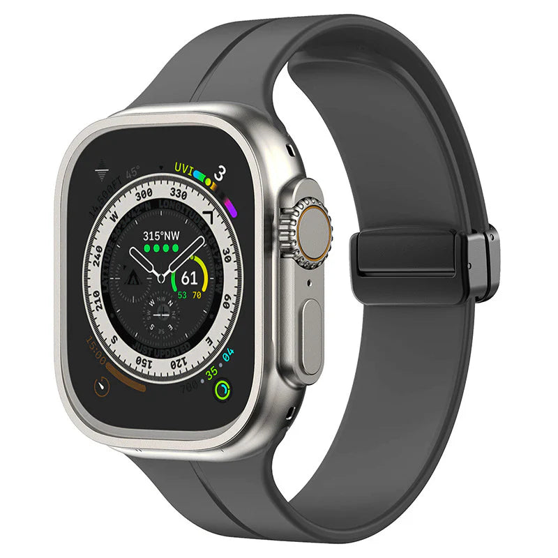 Forlipo Minimal Magnetic Fold Silicone Band for Apple Watch